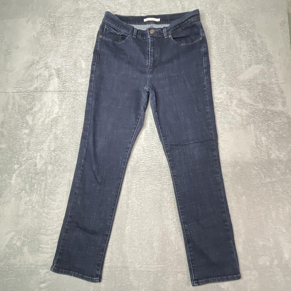 Levi's Jeans Women's Classic Straight Blue Size 10 Stretch Denim Normcore Basics